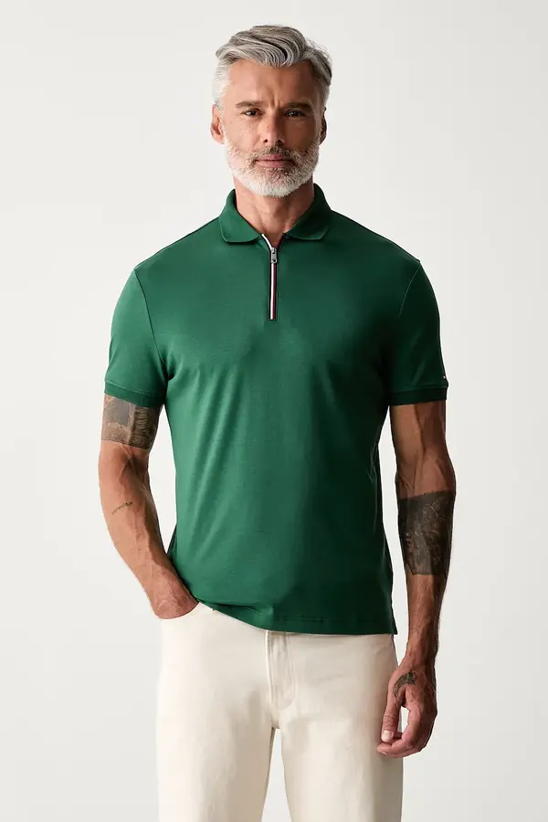 Tommy Hilfiger Tommy Hilfiger polo majica moška bombažna