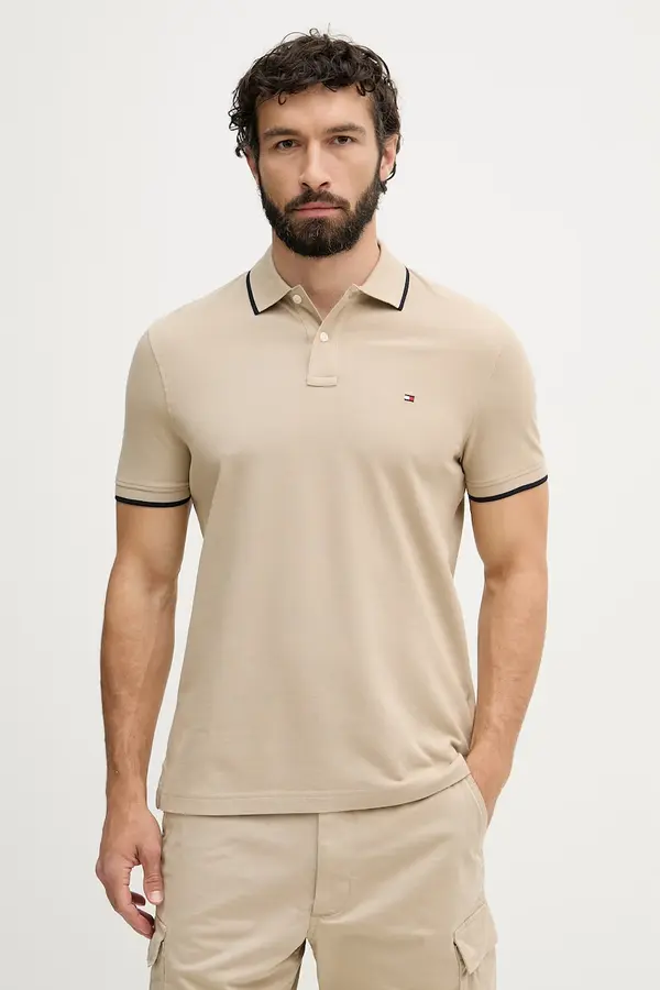 Tommy Hilfiger Tommy Hilfiger polo majica moška bombažna
