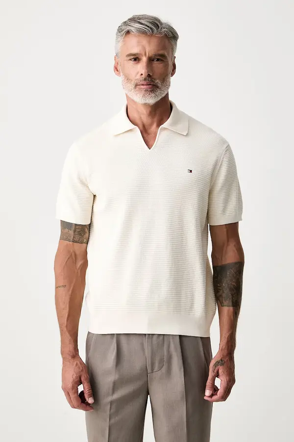 Tommy Hilfiger Tommy Hilfiger polo majica moška bombažna
