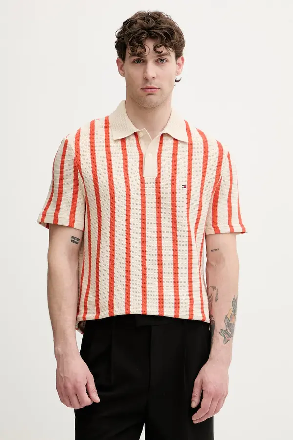 Tommy Hilfiger Tommy Hilfiger polo majica moška bombažna