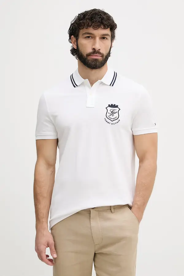 Tommy Hilfiger Tommy Hilfiger polo majica moška z bombažem