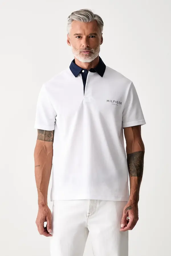 Tommy Hilfiger Tommy Hilfiger polo majica moška z bombažem