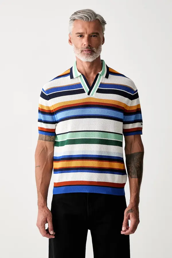 Tommy Hilfiger Tommy Hilfiger polo majica moška z bombažem