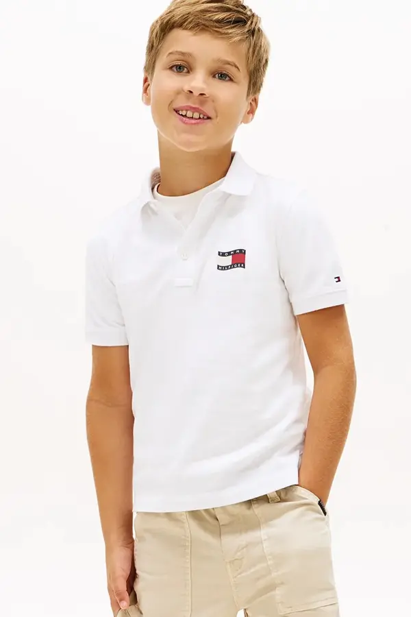 Tommy Hilfiger Tommy Hilfiger polo majica otroška bombažna
