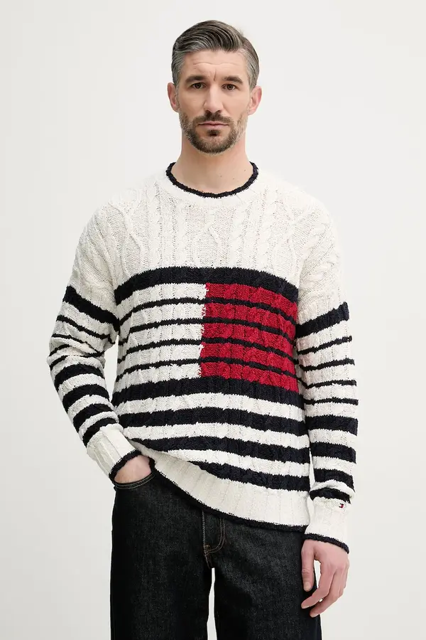 Tommy Hilfiger Tommy Hilfiger pulover moški bombažen