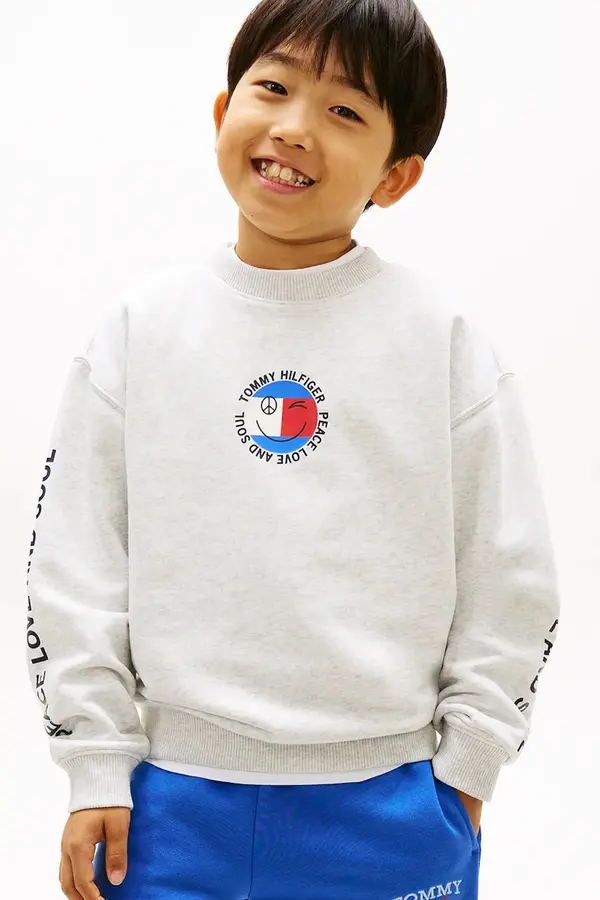 Tommy Hilfiger Tommy Hilfiger pulover otroški z bombažem