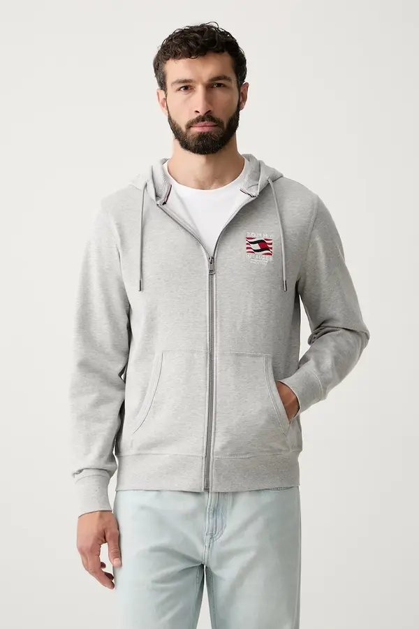 Tommy Hilfiger Tommy Hilfiger pulover s kapuco moški bombažen