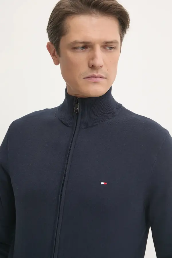 Tommy Hilfiger Tommy Hilfiger pulover z zadrgo moški bombažen