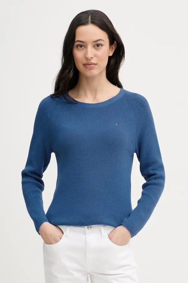 Tommy Hilfiger Tommy Hilfiger pulover ženski bombažen