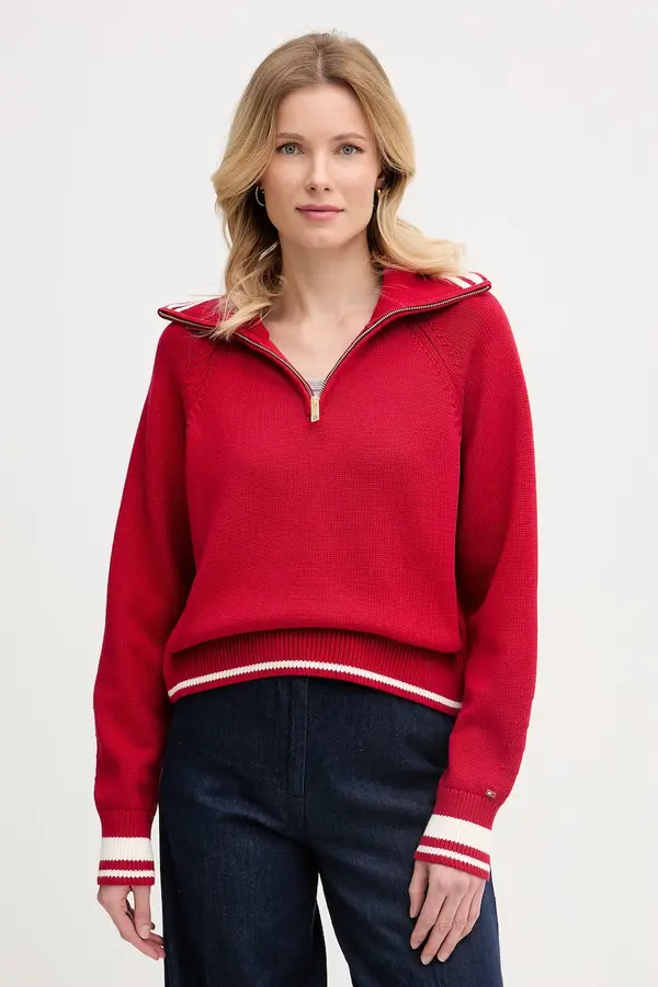 Tommy Hilfiger Tommy Hilfiger pulover ženski bombažen