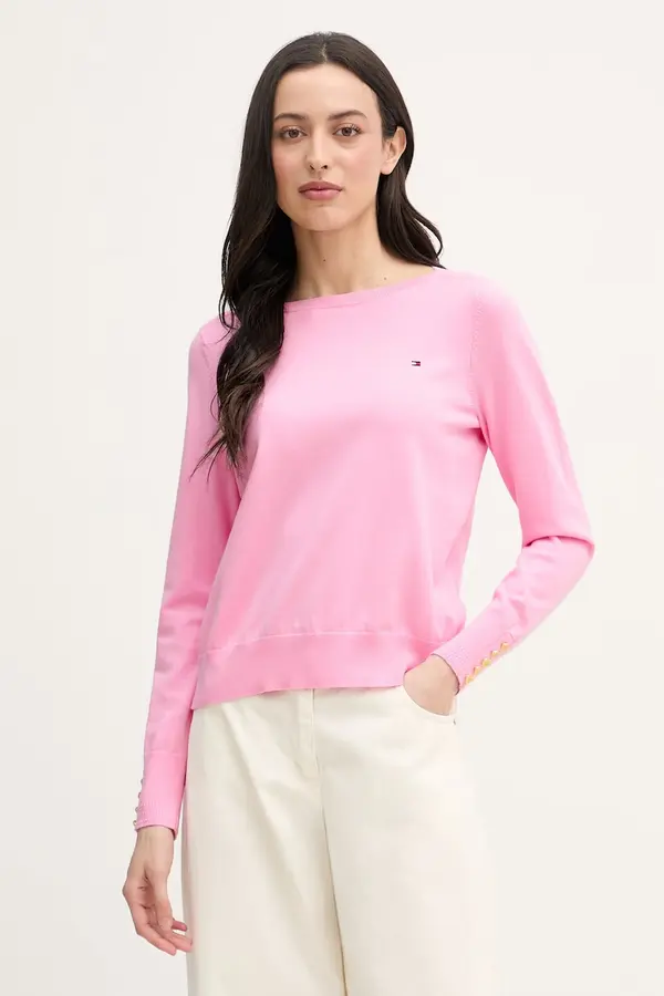 Tommy Hilfiger Tommy Hilfiger pulover ženski z bombažem