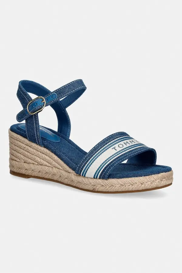 Tommy Hilfiger Tommy Hilfiger sandali s polno peto MID WEDGE ESPAD WEBBING