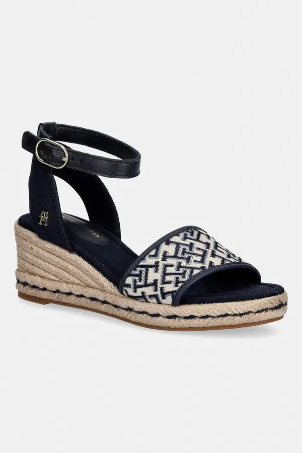 Tommy Hilfiger Tommy Hilfiger sandali s polno peto TH MID ESPAD WEDGE JACQUARD