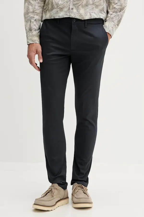 Tommy Hilfiger Tommy Hilfiger slim hlače moške z bombažem