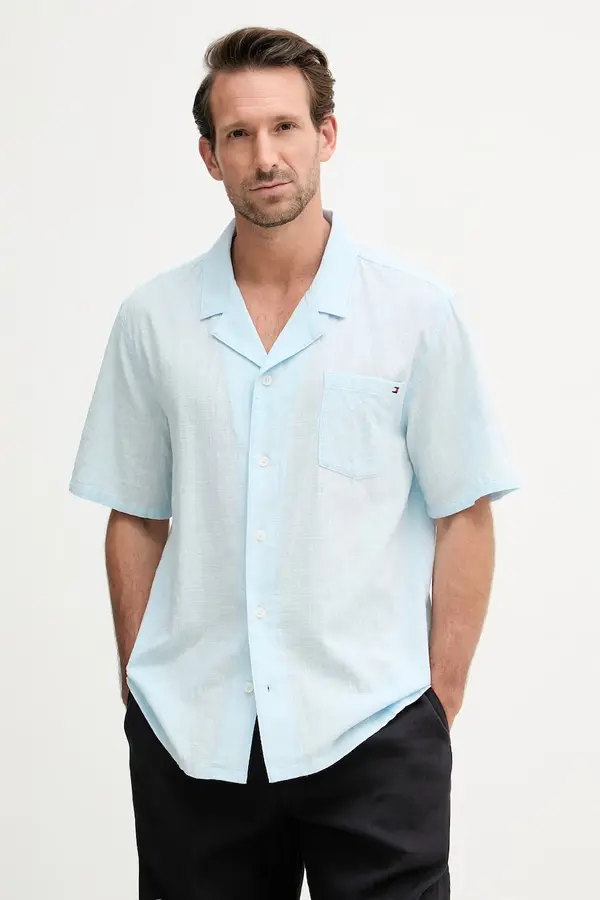 Tommy Hilfiger Tommy Hilfiger Srajca moška bombažna SUMMER