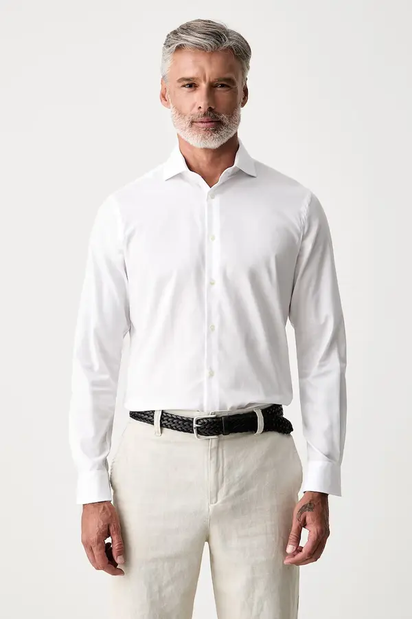 Tommy Hilfiger Tommy Hilfiger srajca moška bombažna z elastanom