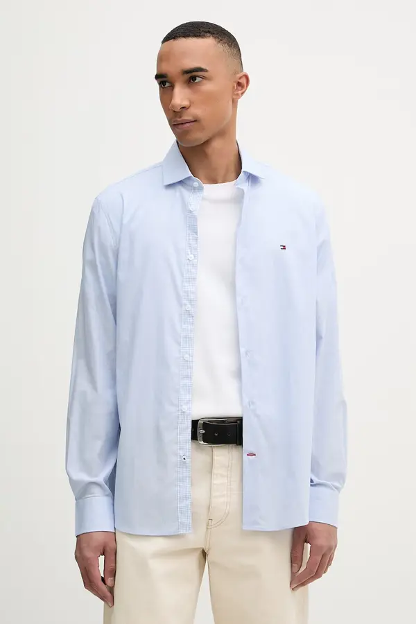 Tommy Hilfiger Tommy Hilfiger srajca moška iz bombaža z elastanom