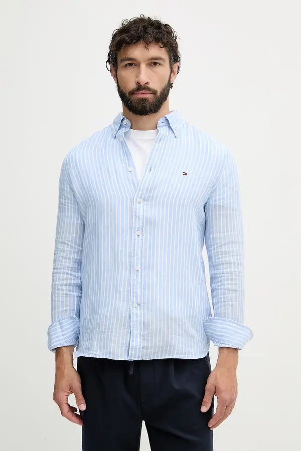 Tommy Hilfiger Tommy Hilfiger srajca moška lanena