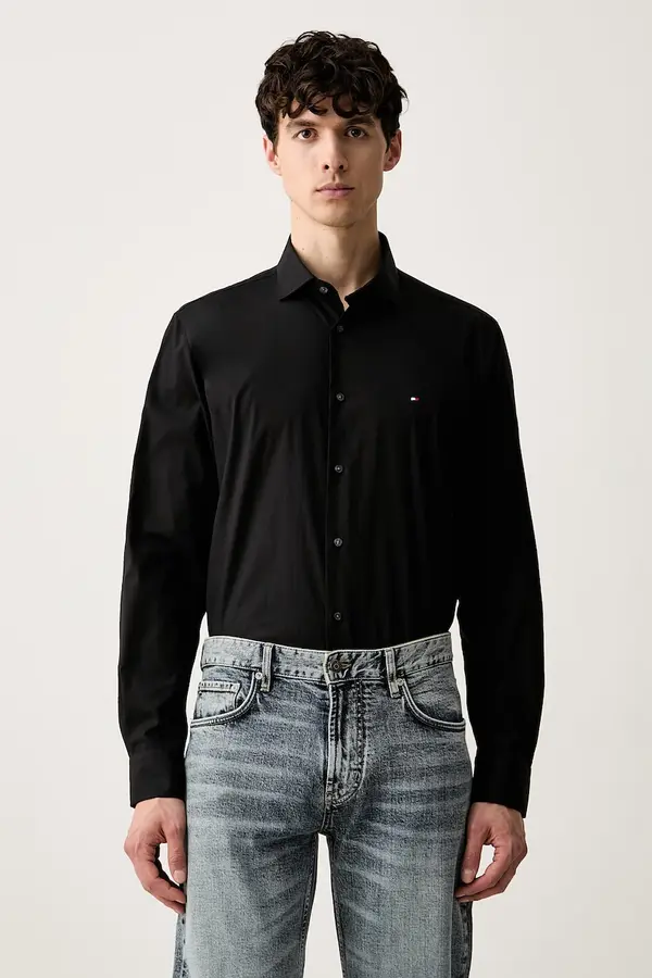 Tommy Hilfiger Tommy Hilfiger srajca moška z bombažem