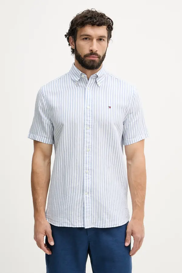 Tommy Hilfiger Tommy Hilfiger srajca moška z lanom