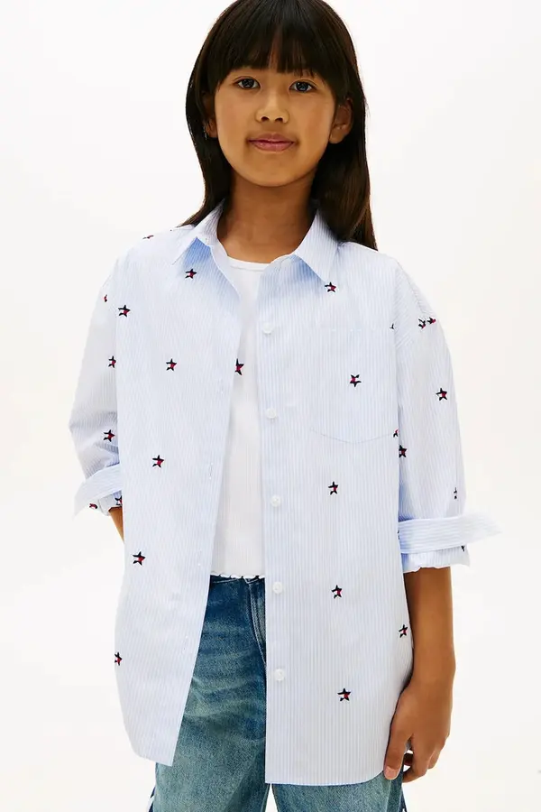 Tommy Hilfiger Tommy Hilfiger srajca otroška bombažna