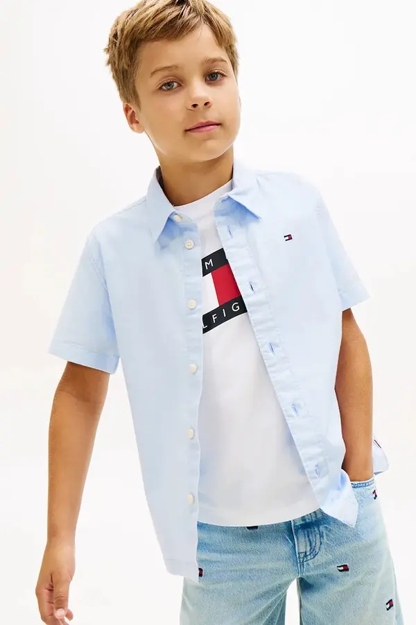 Tommy Hilfiger Tommy Hilfiger srajca otroška bombažna
