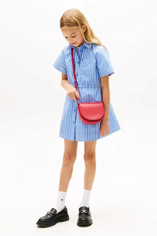 Tommy Hilfiger Tommy Hilfiger srajčna obleka bombažna