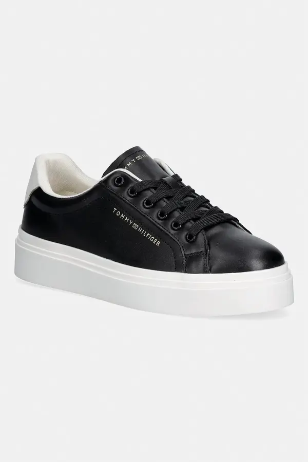 Tommy Hilfiger Tommy Hilfiger TH CHIC CUPSOLE PLATFORM superge ženske usnjene