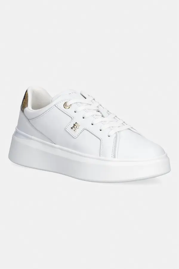 Tommy Hilfiger Tommy Hilfiger TH CHIC PLATFORM SNAKE superge ženske usnjene