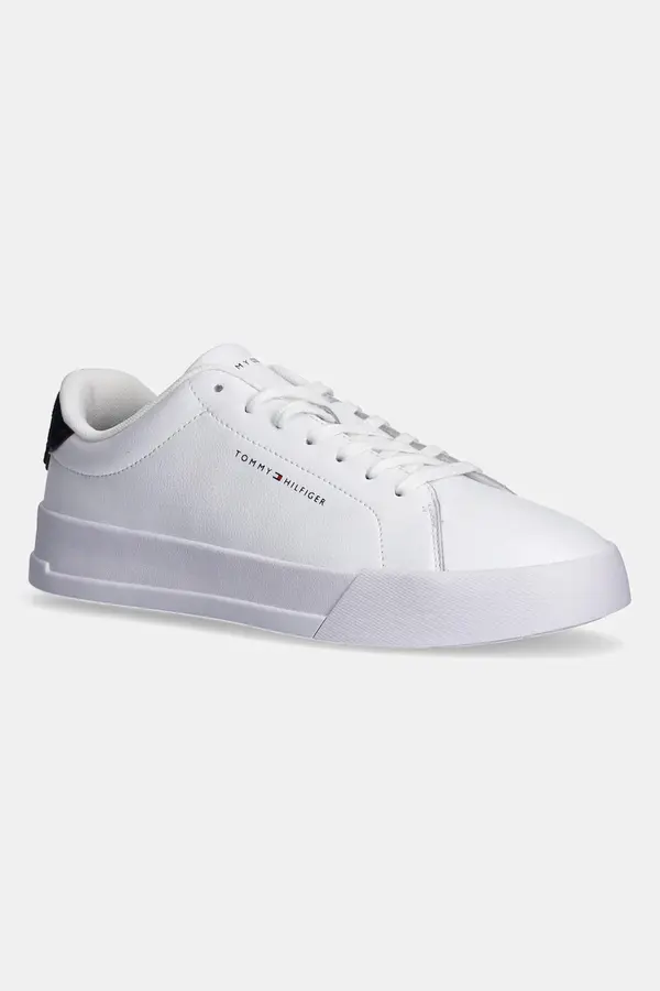Tommy Hilfiger Tommy Hilfiger TH COURT LTH DETAIL ESS superge moške usnjene