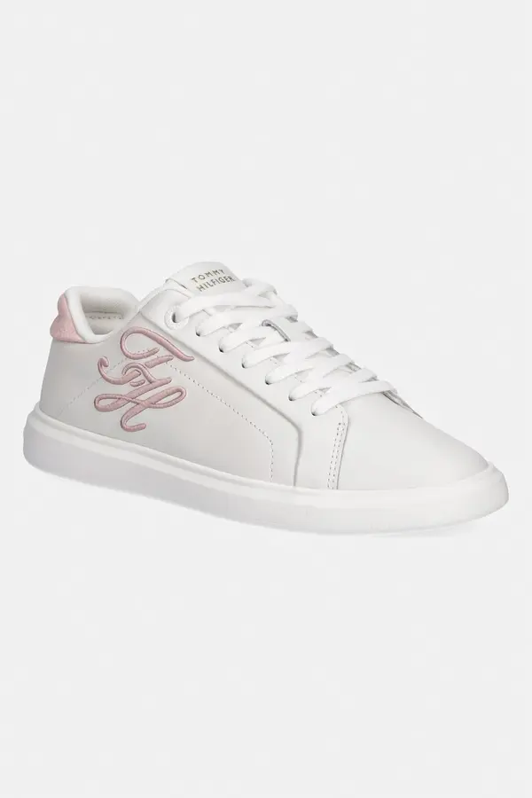 Tommy Hilfiger Tommy Hilfiger TH ICON COURT SCRIPT superge ženske usnjene