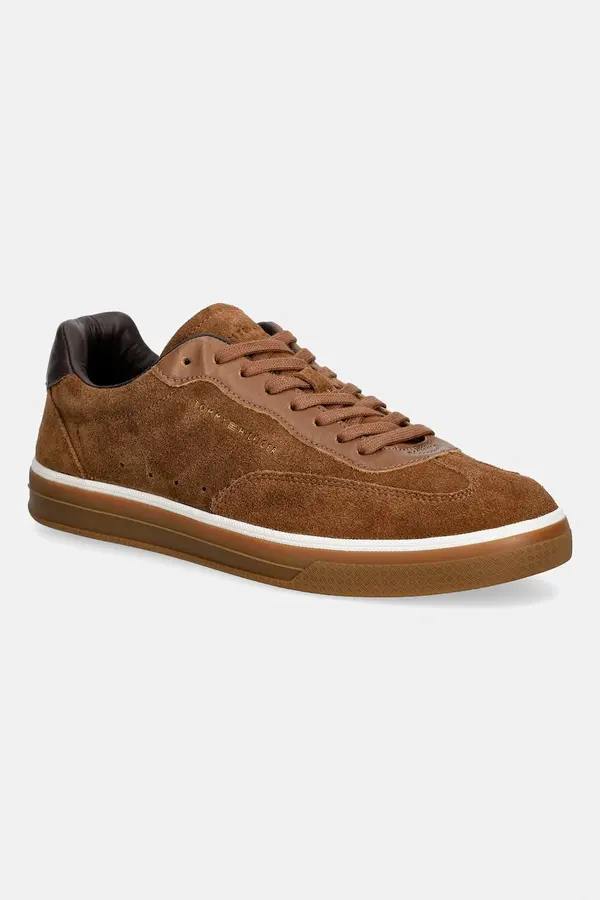Tommy Hilfiger Tommy Hilfiger TH LO LUX SUEDE LEATHER MIX superge moške semišaste