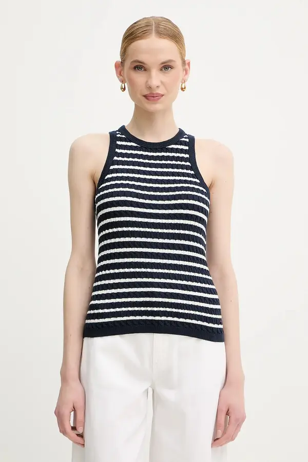 Tommy Hilfiger Tommy Hilfiger top ženski bombažen