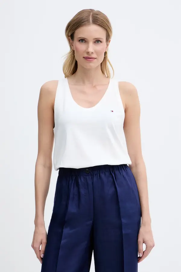 Tommy Hilfiger Tommy Hilfiger top ženski bombažen