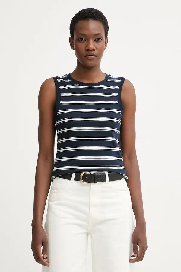 Tommy Hilfiger Tommy Hilfiger top ženski bombažen