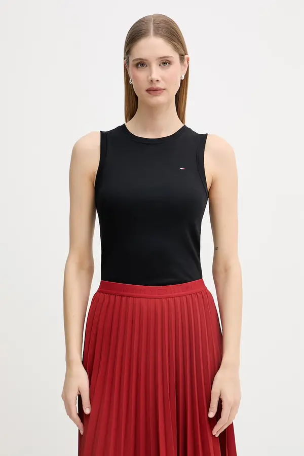 Tommy Hilfiger Tommy Hilfiger top ženski bombažen