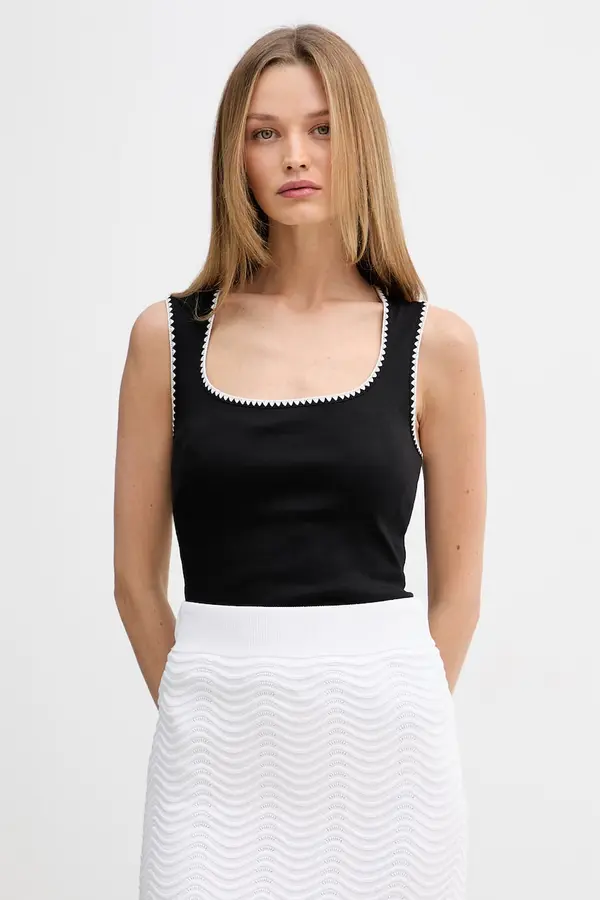 Tommy Hilfiger Tommy Hilfiger top ženski bombažen