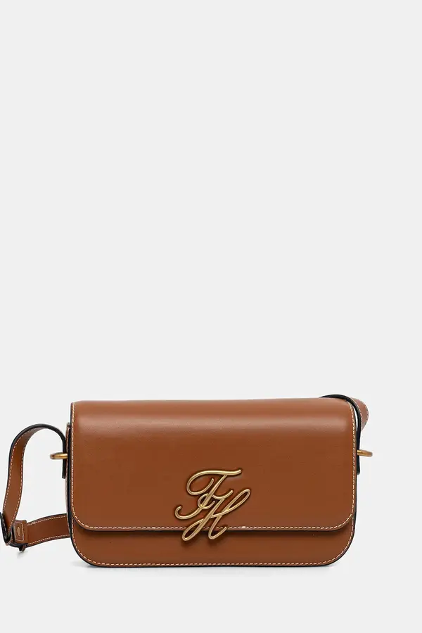 Tommy Hilfiger Tommy Hilfiger torbica čez ramo ženska usnjena