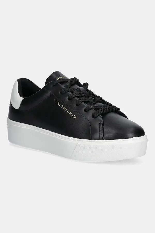 Tommy Hilfiger Tommy Hilfiger Usnjene superge Tommy Hilfiger CHIC PLATFORM CUPSOLE PATENT