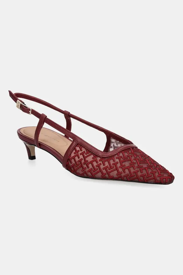 Tommy Hilfiger Tommy Hilfiger Visoke pete Tommy Hilfiger MONO SQUARED TOE KITTEN SLINGB