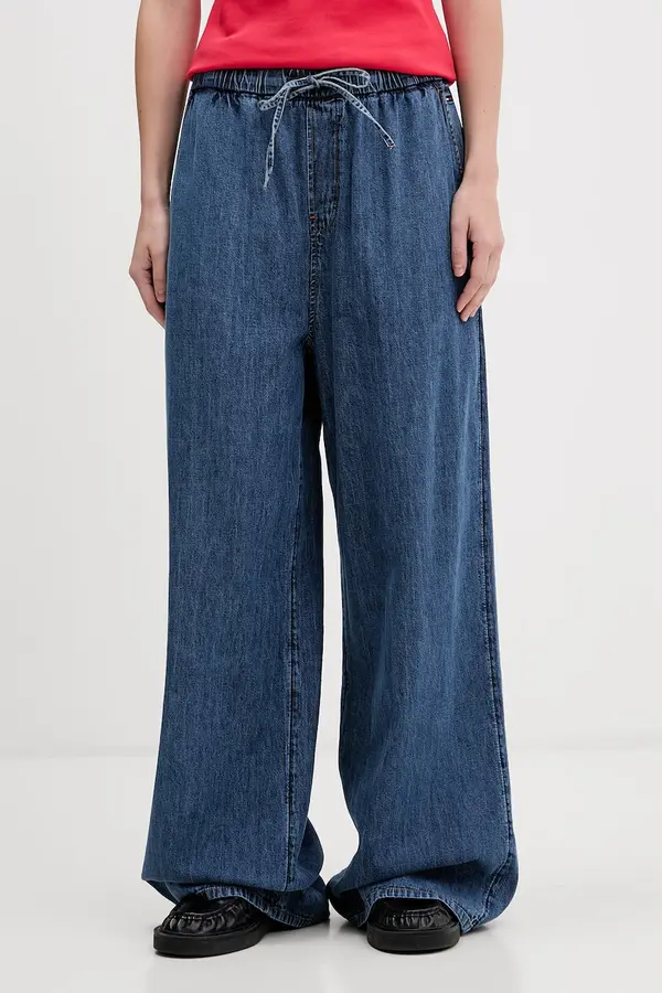 Tommy Jeans Tommy Jeans hlače ženske bombažne
