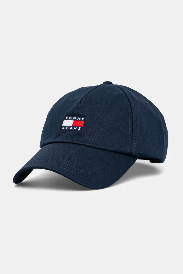 Tommy Jeans Tommy Jeans kapa s šiltom moška bombažna