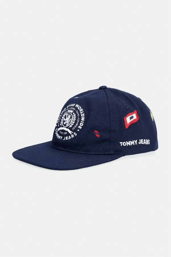 Tommy Jeans Tommy Jeans kapa s šiltom moška bombažna