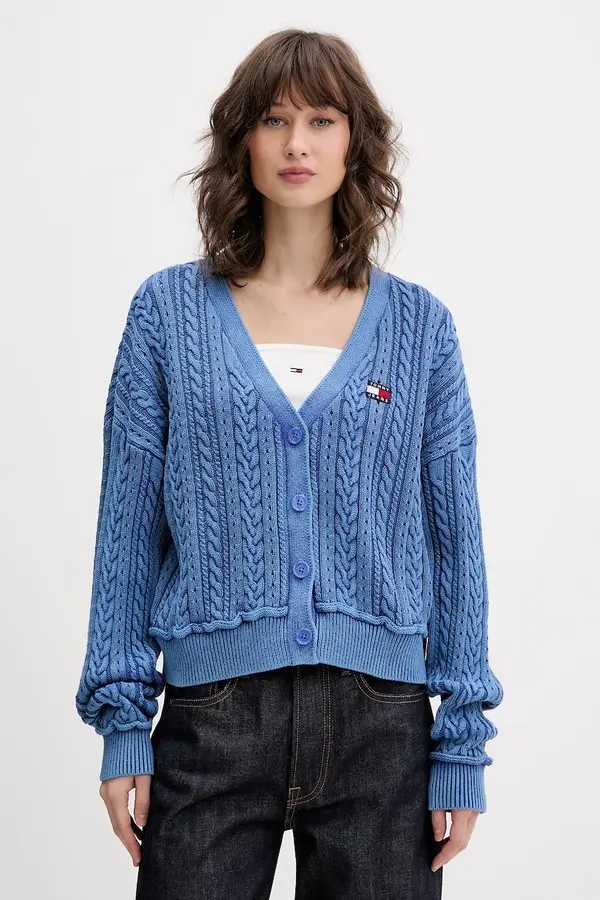 Tommy Jeans Tommy Jeans kardigan ženski bombažen