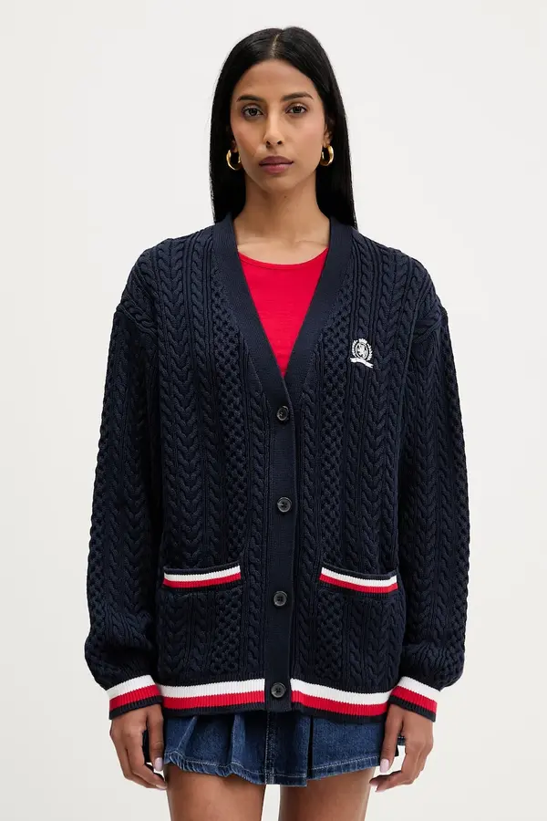 Tommy Jeans Tommy Jeans kardigan ženski bombažen