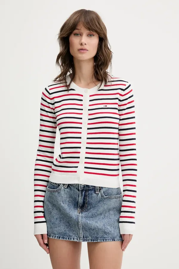 Tommy Jeans Tommy Jeans kardigan ženski bombažen