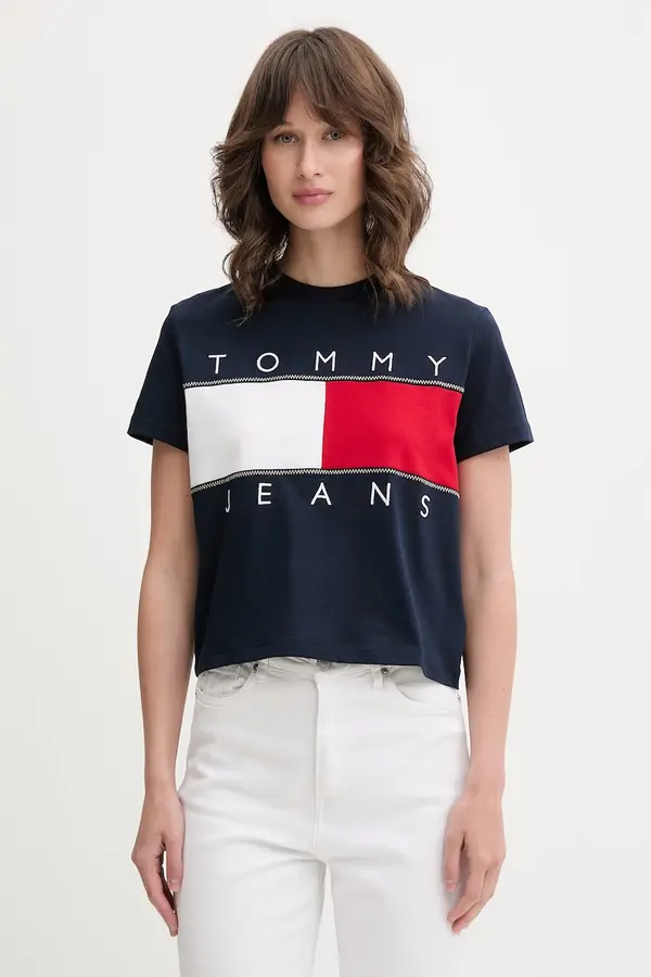 Tommy Jeans Tommy Jeans kratka majica ženska bombažna