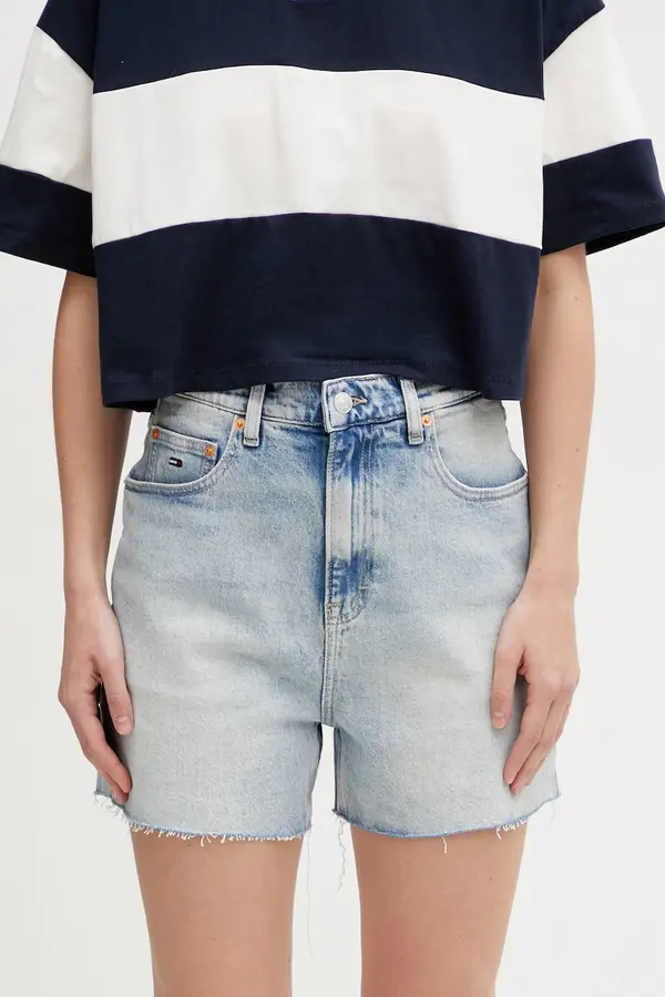Tommy Jeans Tommy Jeans kratke hlače ženske iz denima
