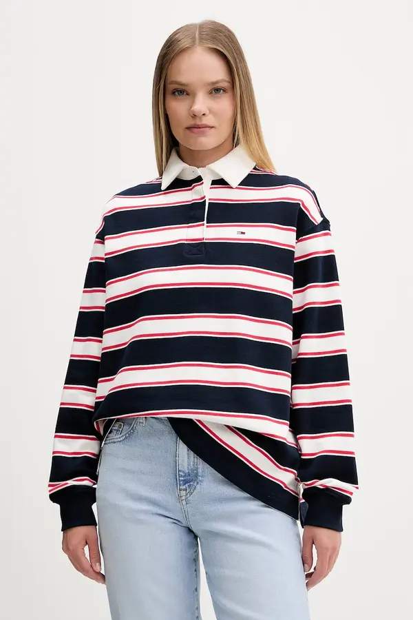 Tommy Jeans Tommy Jeans majica z dolgimi rokavi ženska bombažna