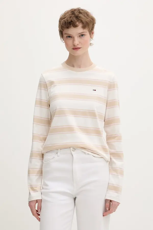 Tommy Jeans Tommy Jeans majica z dolgimi rokavi ženska bombažna